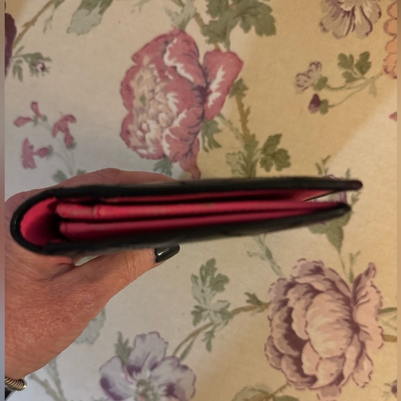 CHANEL Cambon Line Lambskin Long Bifold Wallet black/pink - Picture 4 of 12